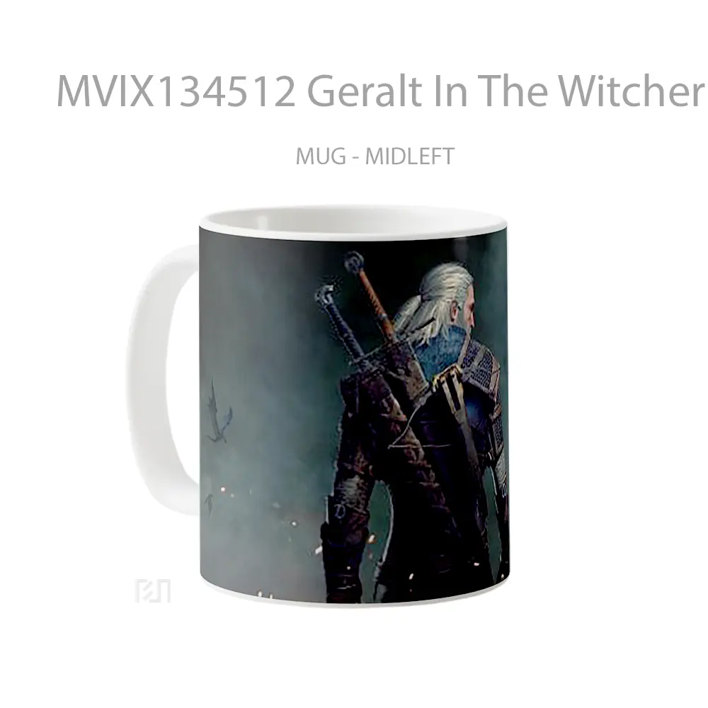 Mug Geralt In The Witcher 3 Gelas Keramik Unik - All-side / Desain