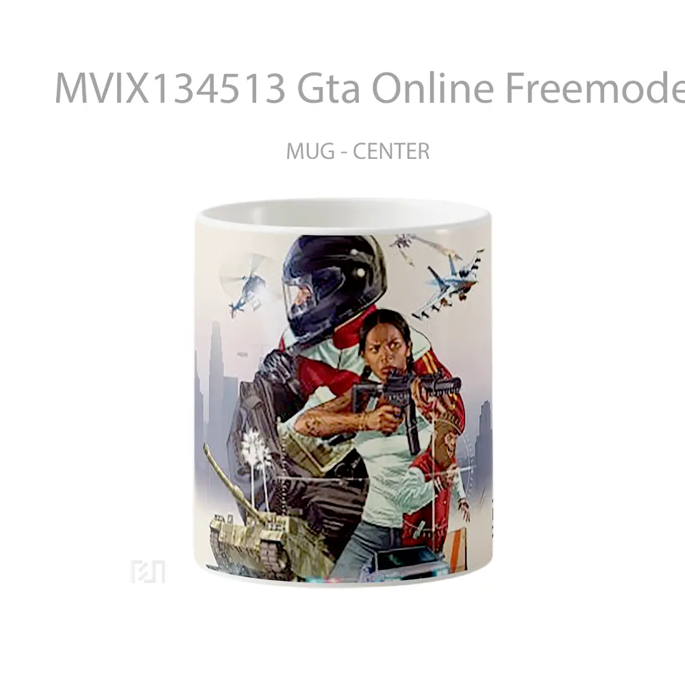 Mug Gta Online Freemode Gelas Keramik Unik