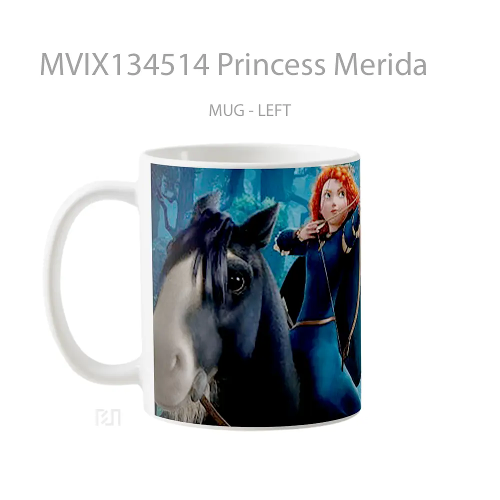 Mug Princess Merida Gelas Keramik Unik - All-side / Desain