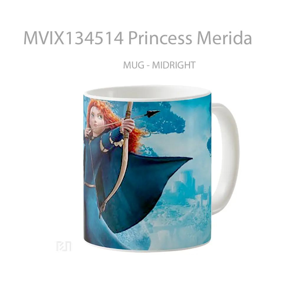 Mug Princess Merida Gelas Keramik Unik - All-side / Desain