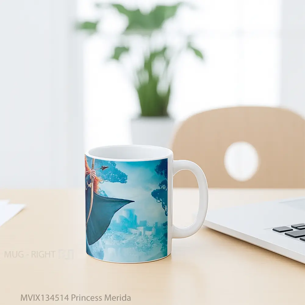 Mug Princess Merida Gelas Keramik Unik - All-side / Desain
