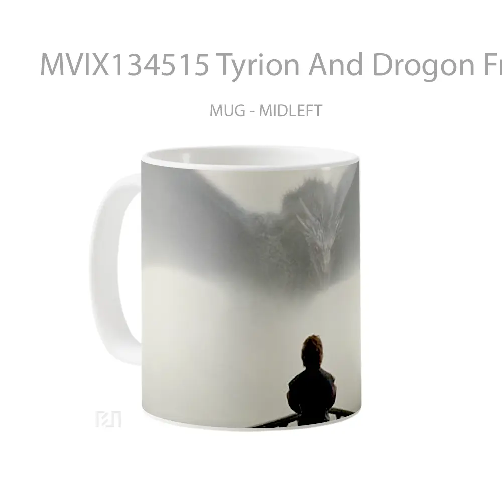 Mug Tyrion And Drogon From Game Of Thrones Cangkir Gamer - All-side / Desain