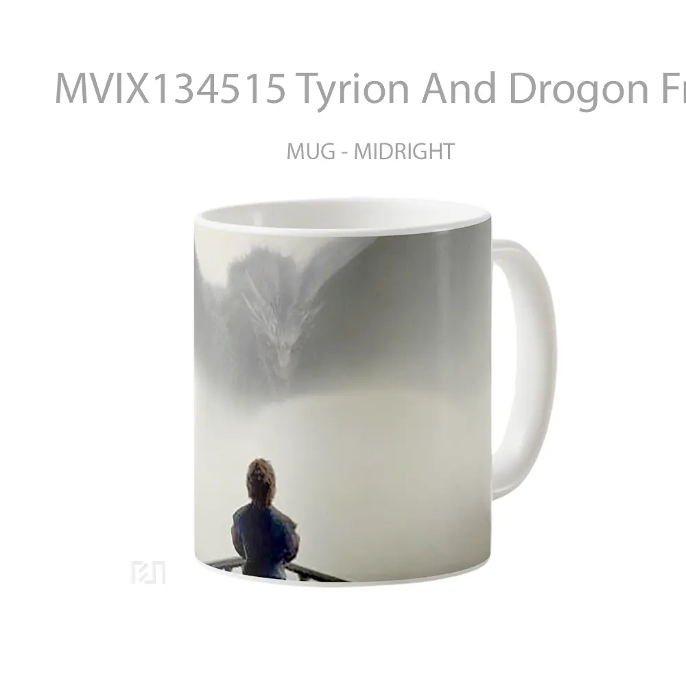 Mug Tyrion And Drogon From Game Of Thrones Cangkir Gamer - All-side / Desain