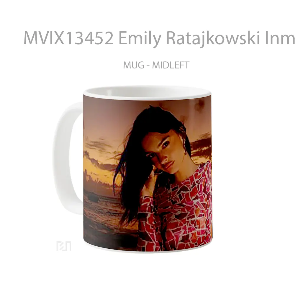 Mug Emily Ratajkowski Inmorata Swim Spring Gelas Keramik Unik - All-side / Desain