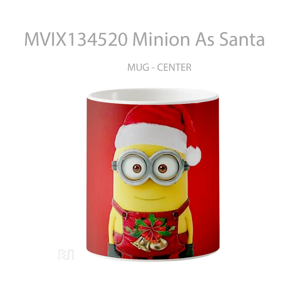 Mug Minion As Santa Gelas Kartun