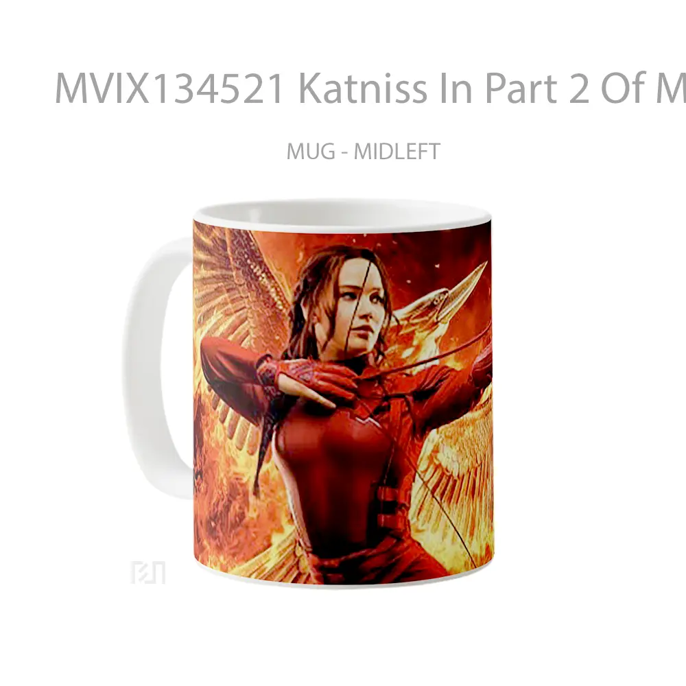 Mug Katniss In Part 2 Of Mockingjay Gelas Keramik Unik - All-side / Desain