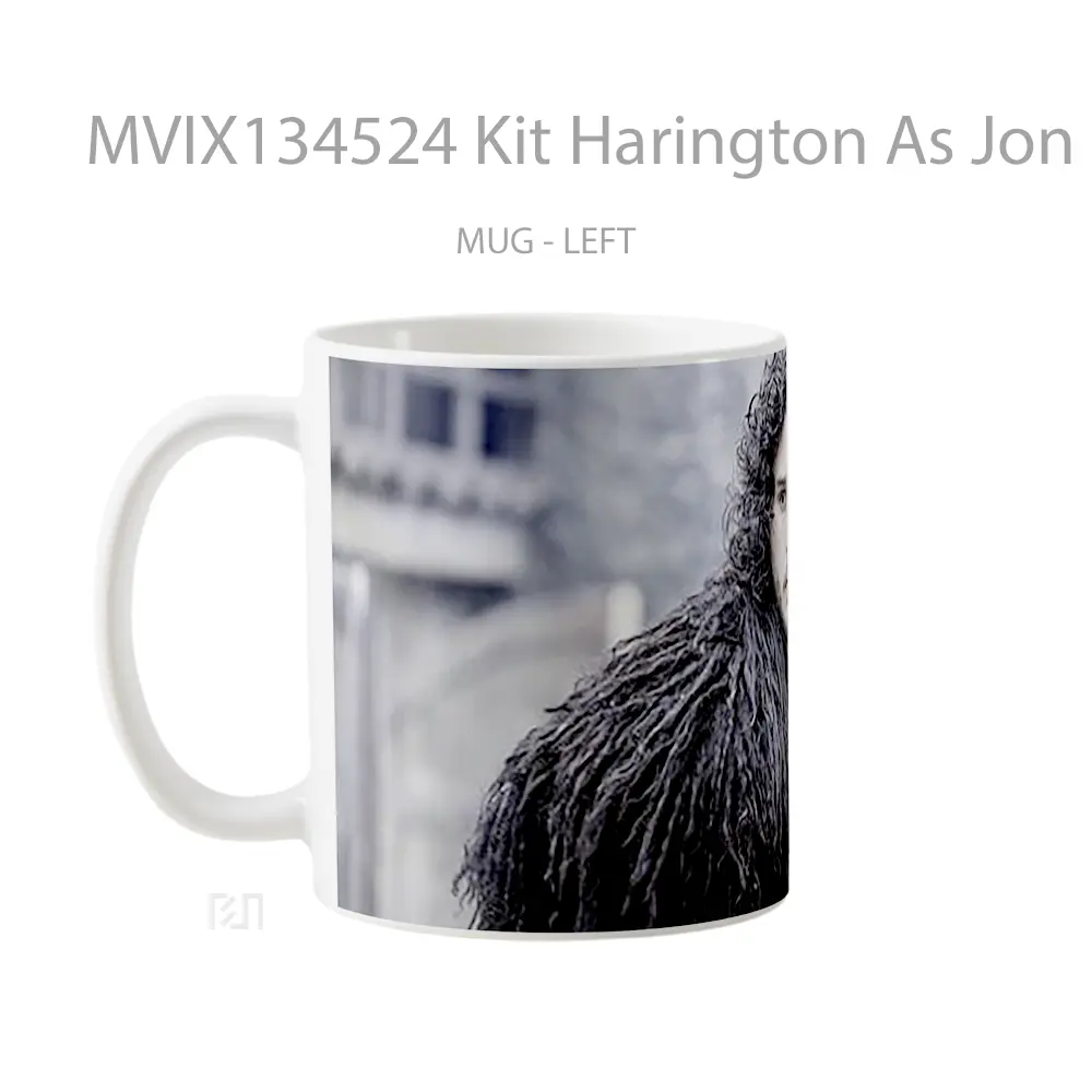 Mug Kit Harington As Jon Snow V1 Gelas Pemandangan Alam - All-side / Desain