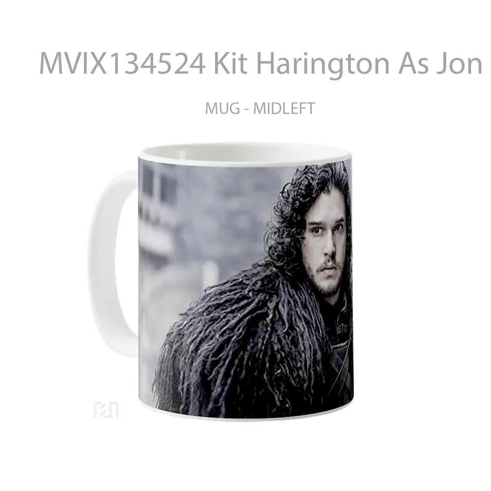 Mug Kit Harington As Jon Snow V1 Gelas Pemandangan Alam - All-side / Desain