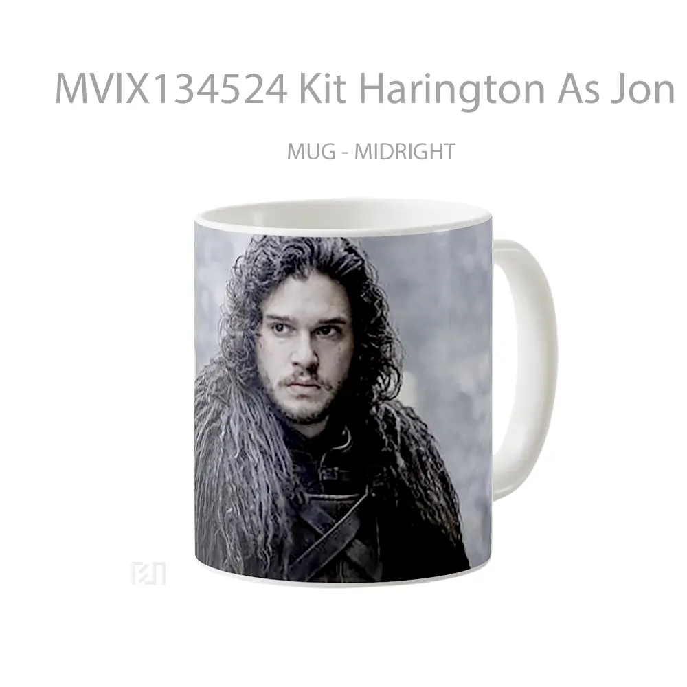 Mug Kit Harington As Jon Snow V1 Gelas Pemandangan Alam - All-side / Desain