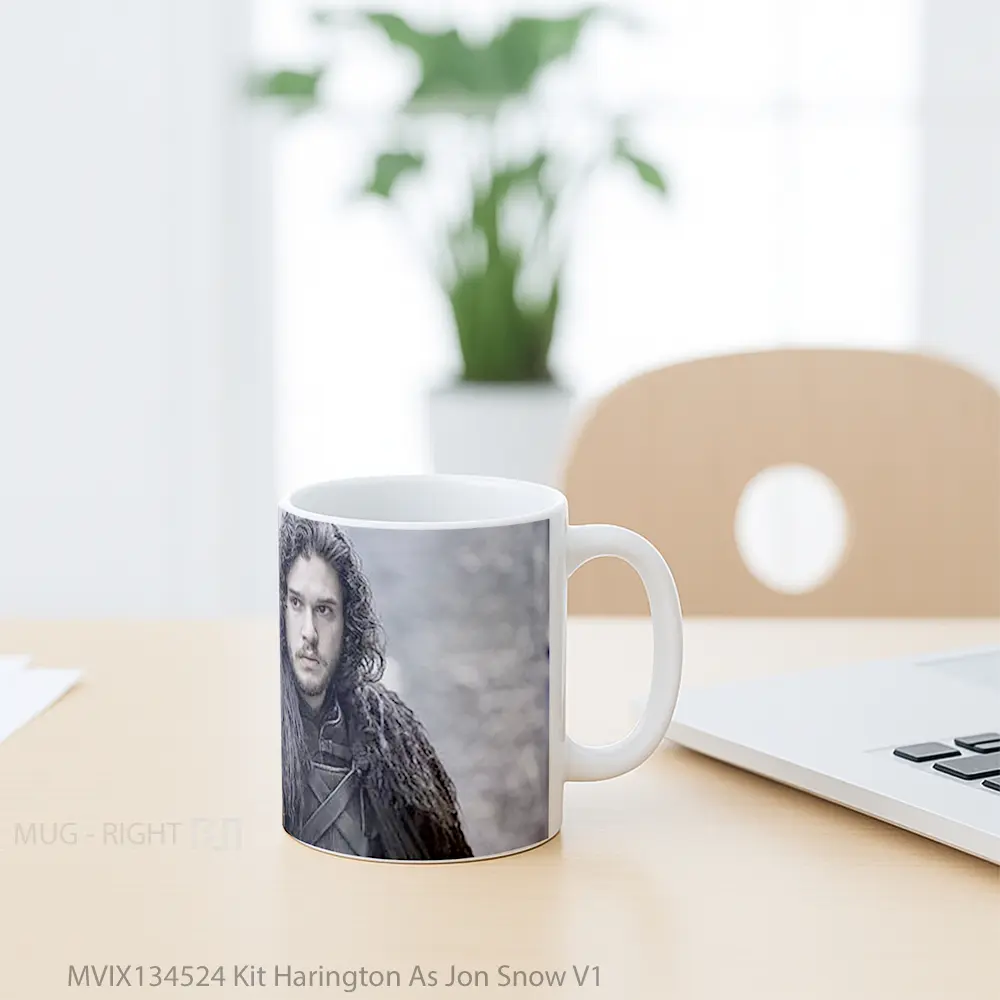 Mug Kit Harington As Jon Snow V1 Gelas Pemandangan Alam - All-side / Desain