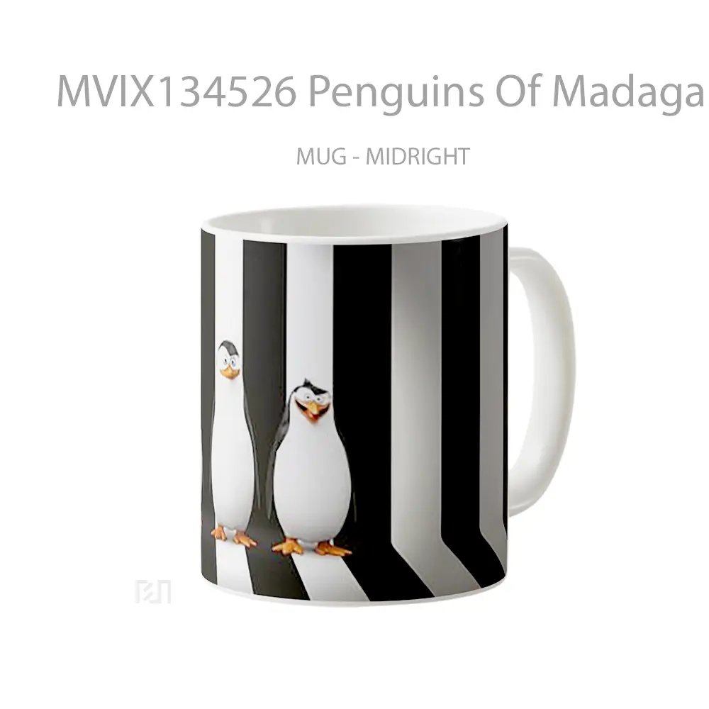 Mug Penguins Of Madagascar V1 Gelas Keramik Unik - All-side / Desain