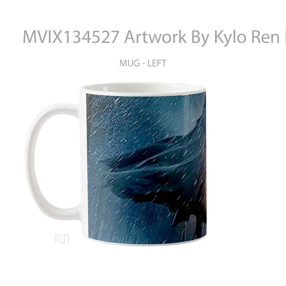Mug Artwork By Kylo Ren In Star Wars Gelas Star Wars - All-side / Desain