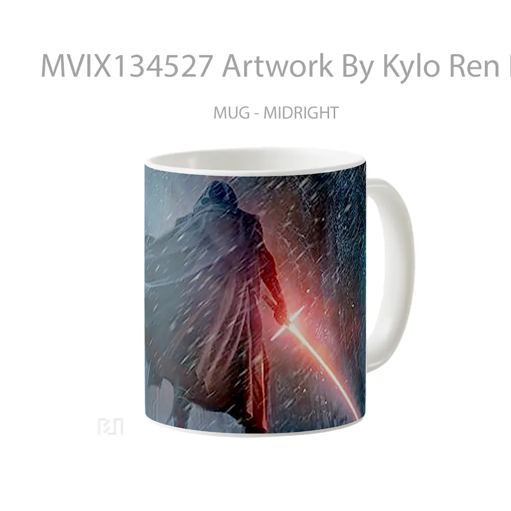 Mug Artwork By Kylo Ren In Star Wars Gelas Star Wars - All-side / Desain