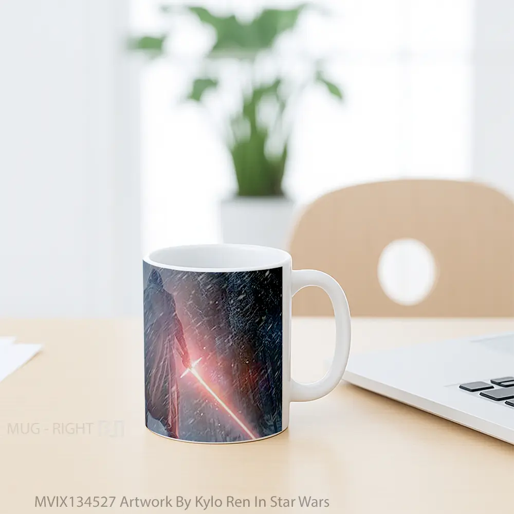 Mug Artwork By Kylo Ren In Star Wars Gelas Star Wars - All-side / Desain