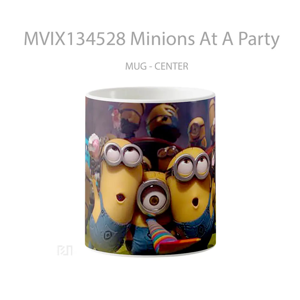 Mug Minions At A Party Gelas Kartun