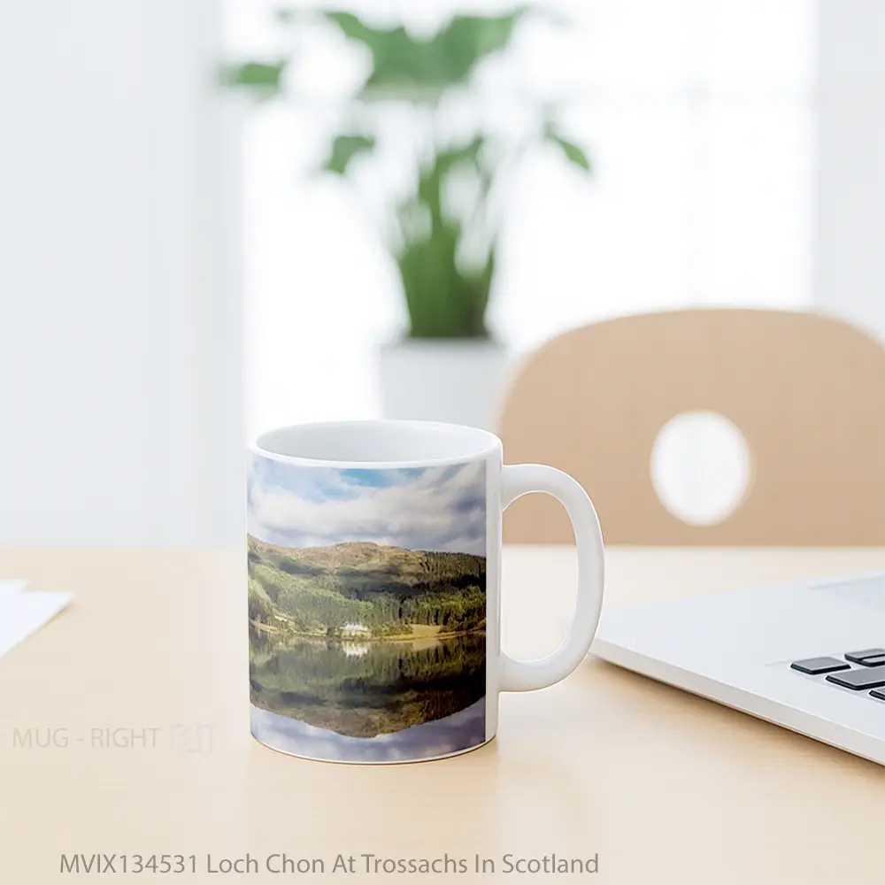 Mug Loch Chon At Trossachs In Scotland Gelas Keramik Unik - All-side / Desain