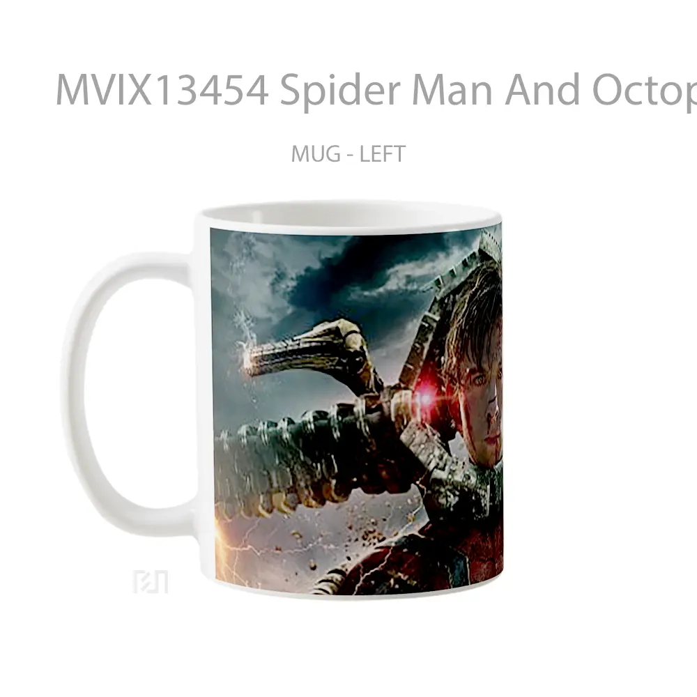 Mug Spider Man And Octopus No Way Home Gelas Superhero - All-side / Desain