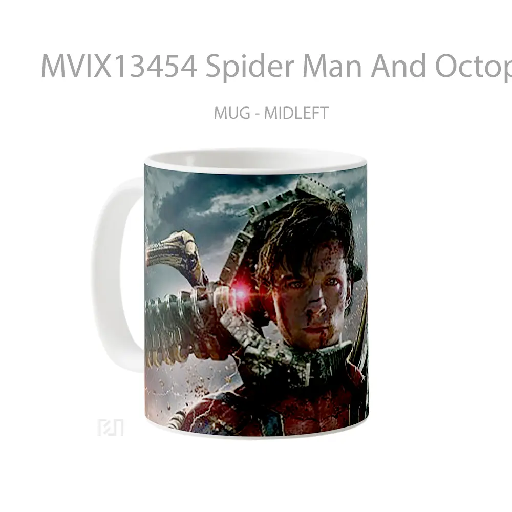 Mug Spider Man And Octopus No Way Home Gelas Superhero - All-side / Desain