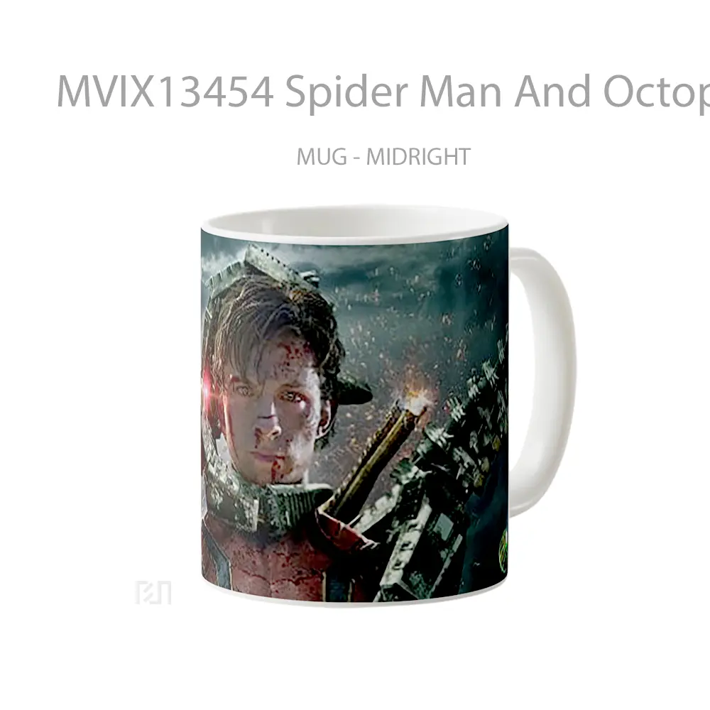 Mug Spider Man And Octopus No Way Home Gelas Superhero - All-side / Desain