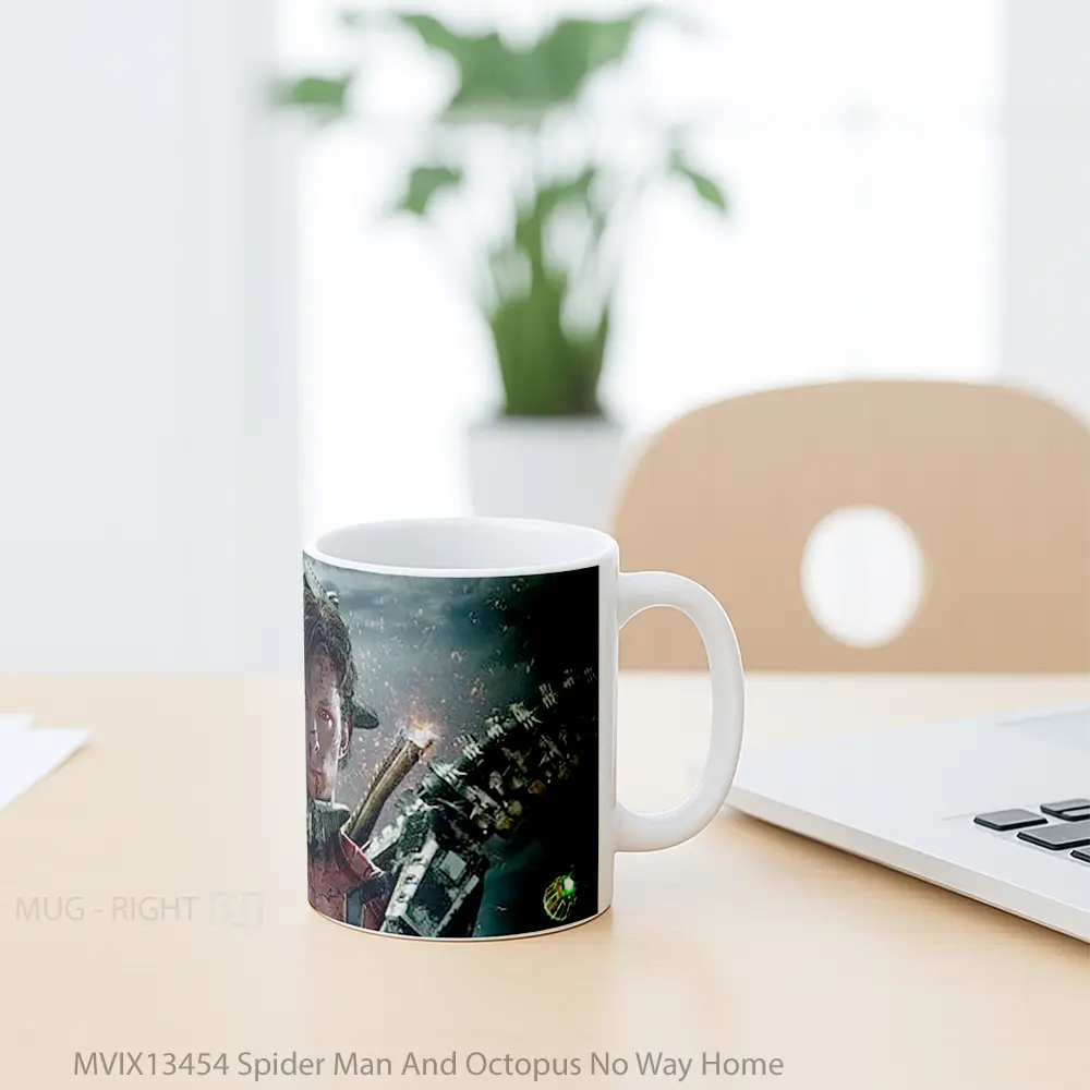 Mug Spider Man And Octopus No Way Home Gelas Superhero - All-side / Desain