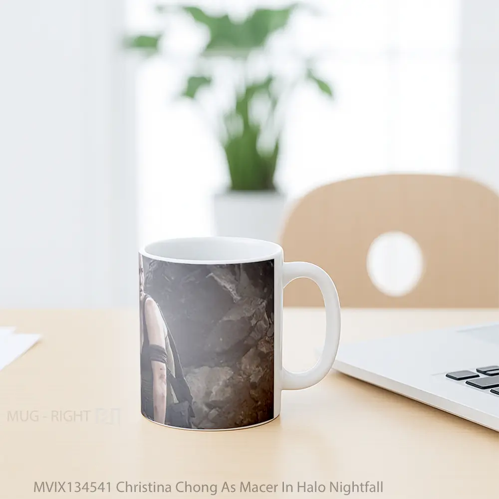 Mug Christina Chong As Macer In Halo Nightfall Cangkir Gamer - All-side / Desain