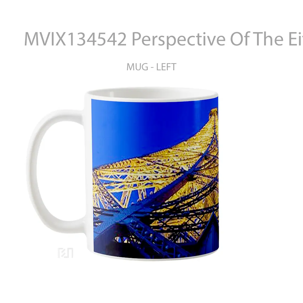 Mug Perspective Of The Eiffel Tower Gelas Keramik Unik - All-side / Desain