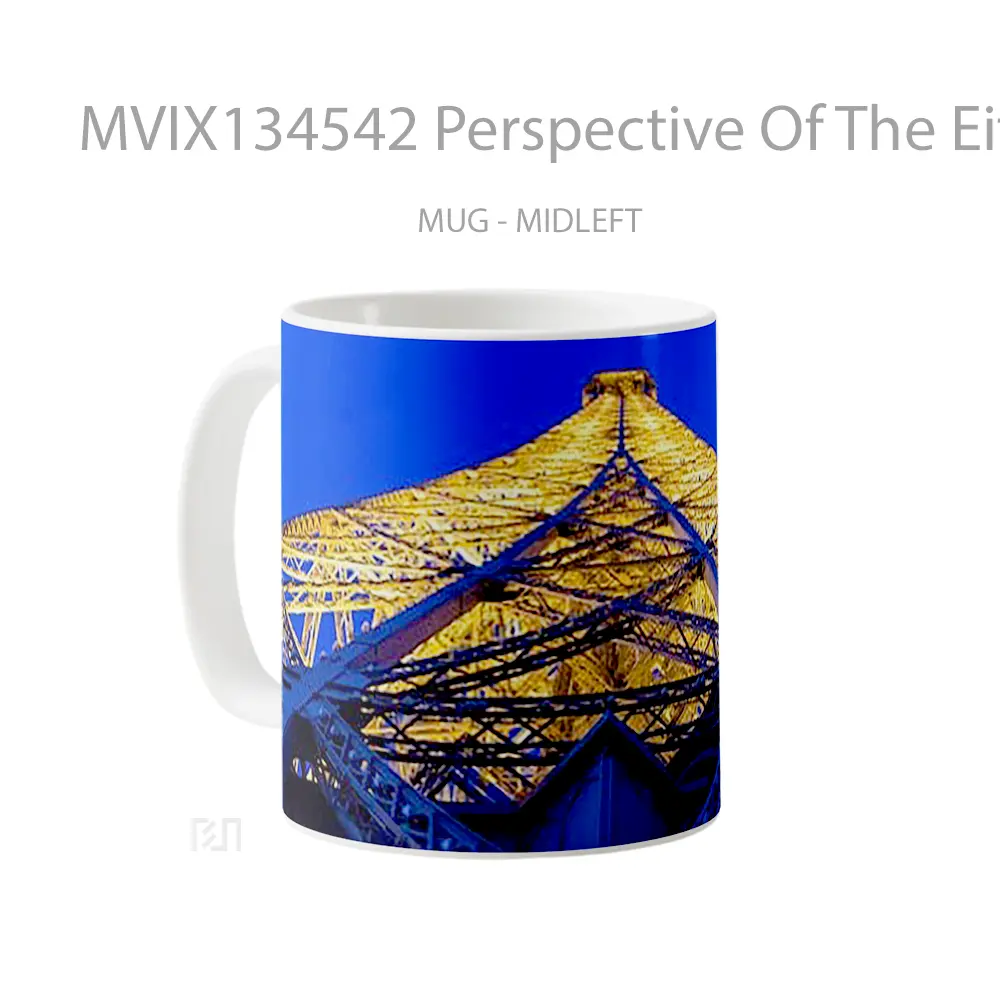 Mug Perspective Of The Eiffel Tower Gelas Keramik Unik - All-side / Desain