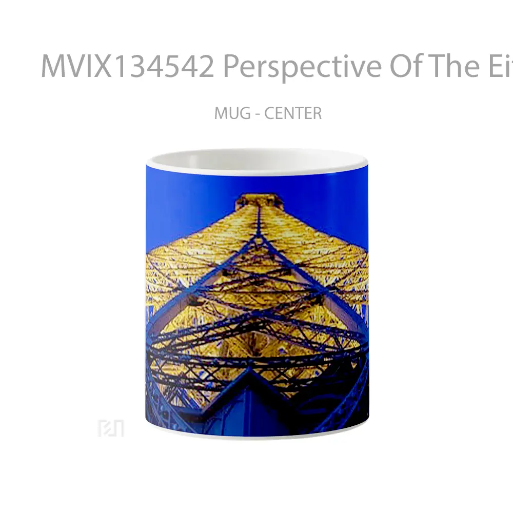 Mug Perspective Of The Eiffel Tower Gelas Keramik Unik