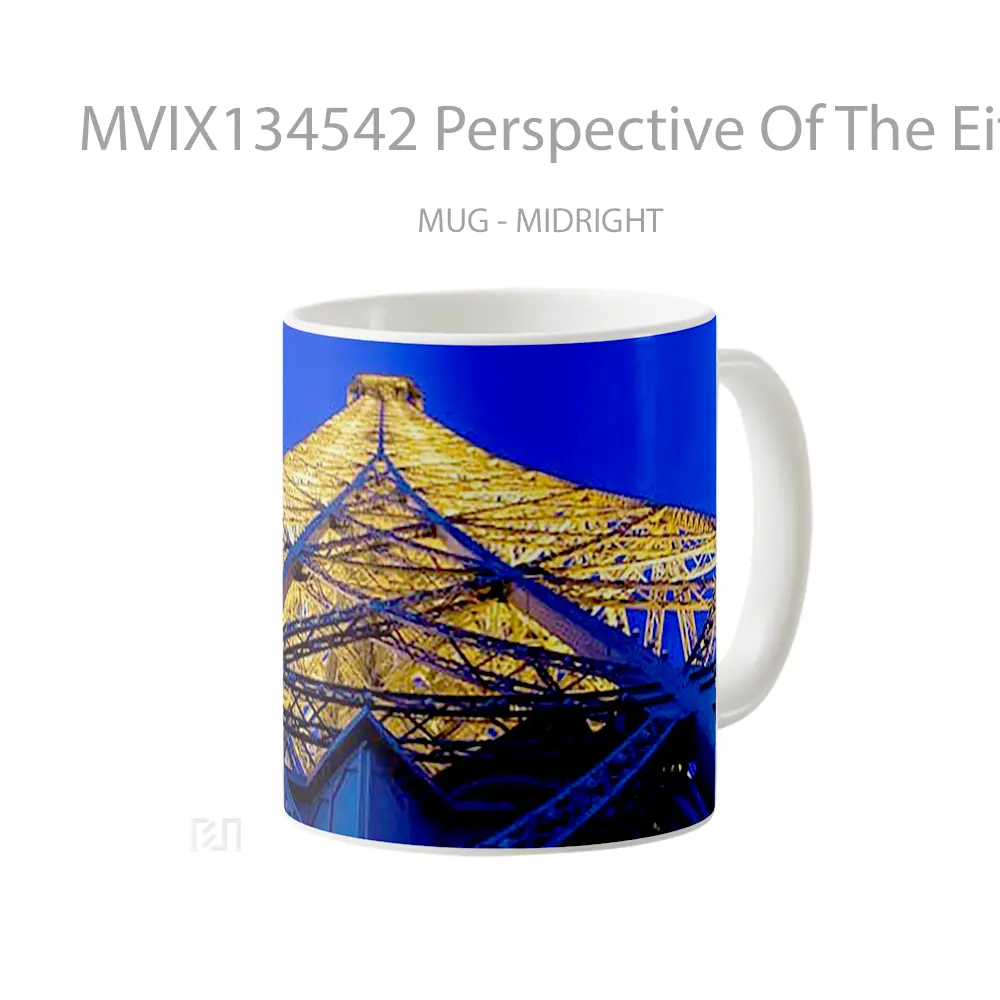 Mug Perspective Of The Eiffel Tower Gelas Keramik Unik - All-side / Desain