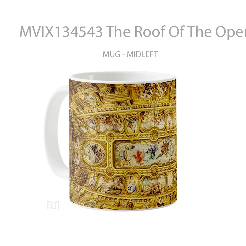 Mug The Roof Of The Opera Garnier Grand Gelas Keramik Unik - All-side / Desain
