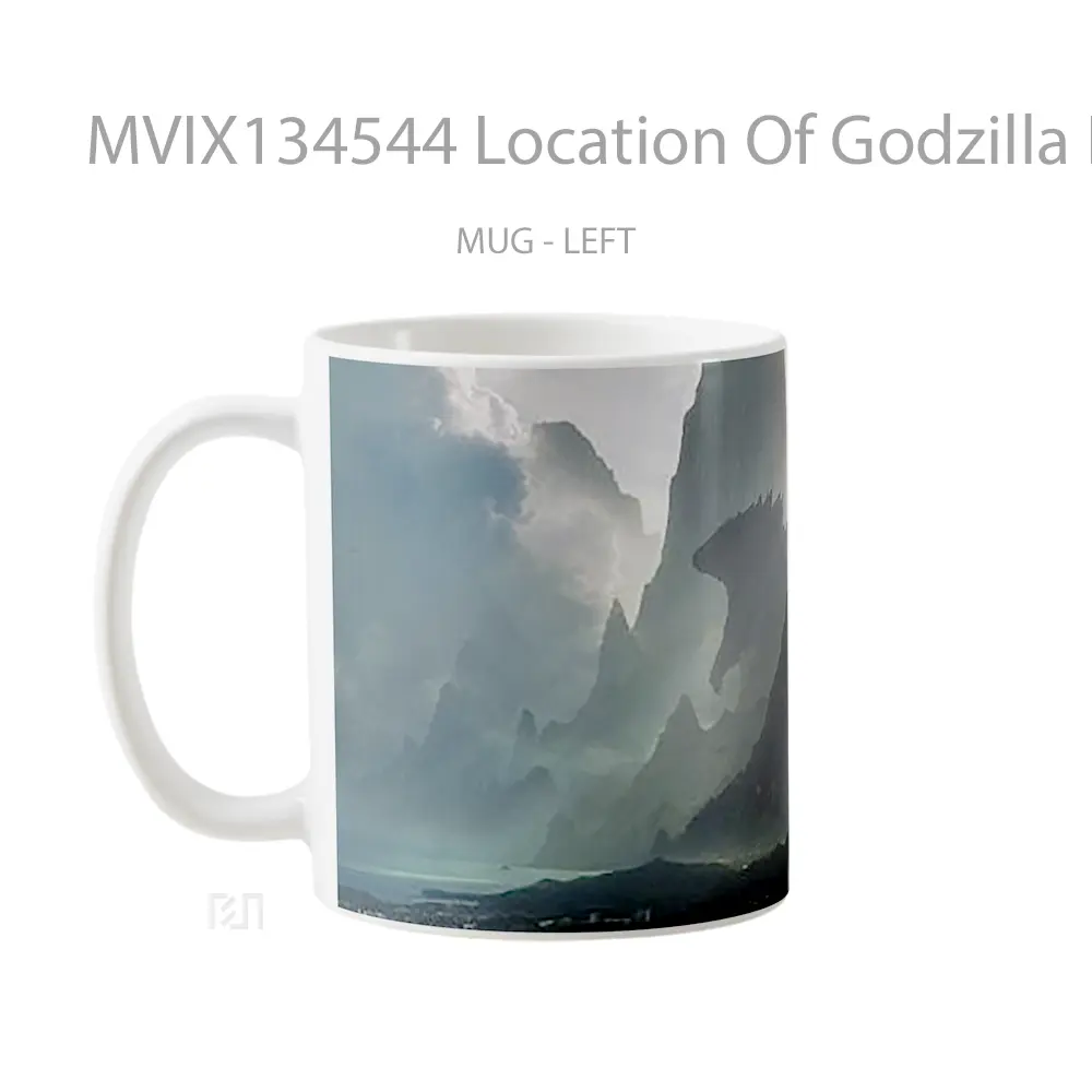 Mug Location Of Godzilla Hawaii Gelas Keramik Unik - All-side / Desain