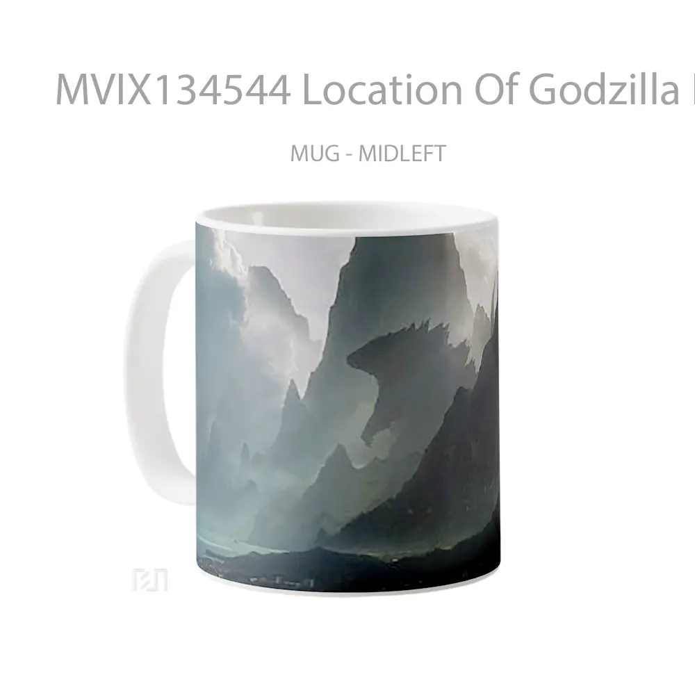 Mug Location Of Godzilla Hawaii Gelas Keramik Unik - All-side / Desain