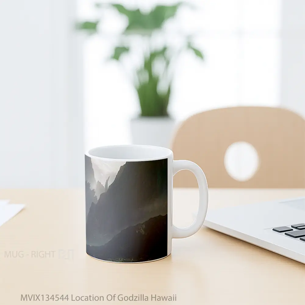 Mug Location Of Godzilla Hawaii Gelas Keramik Unik - All-side / Desain