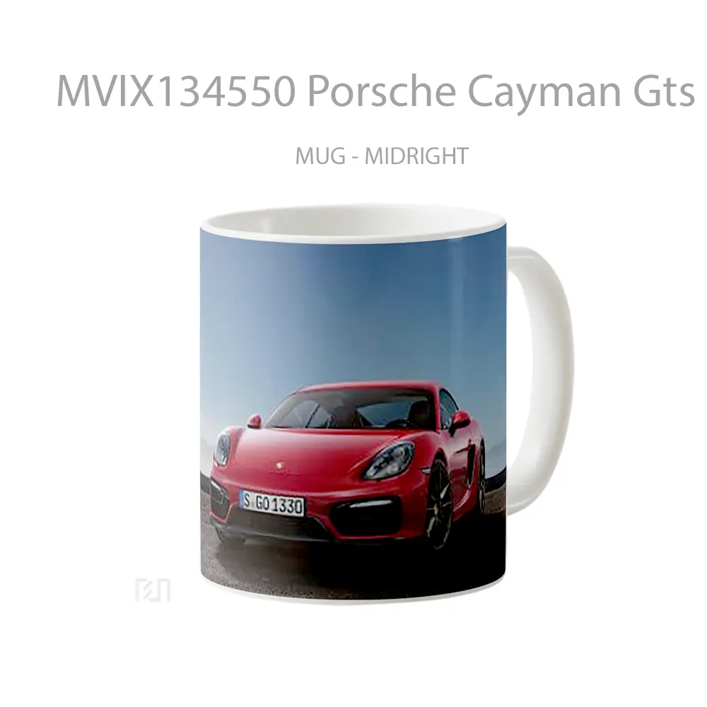 Mug Porsche Cayman Gts Cangkir Mobil - All-side / Desain