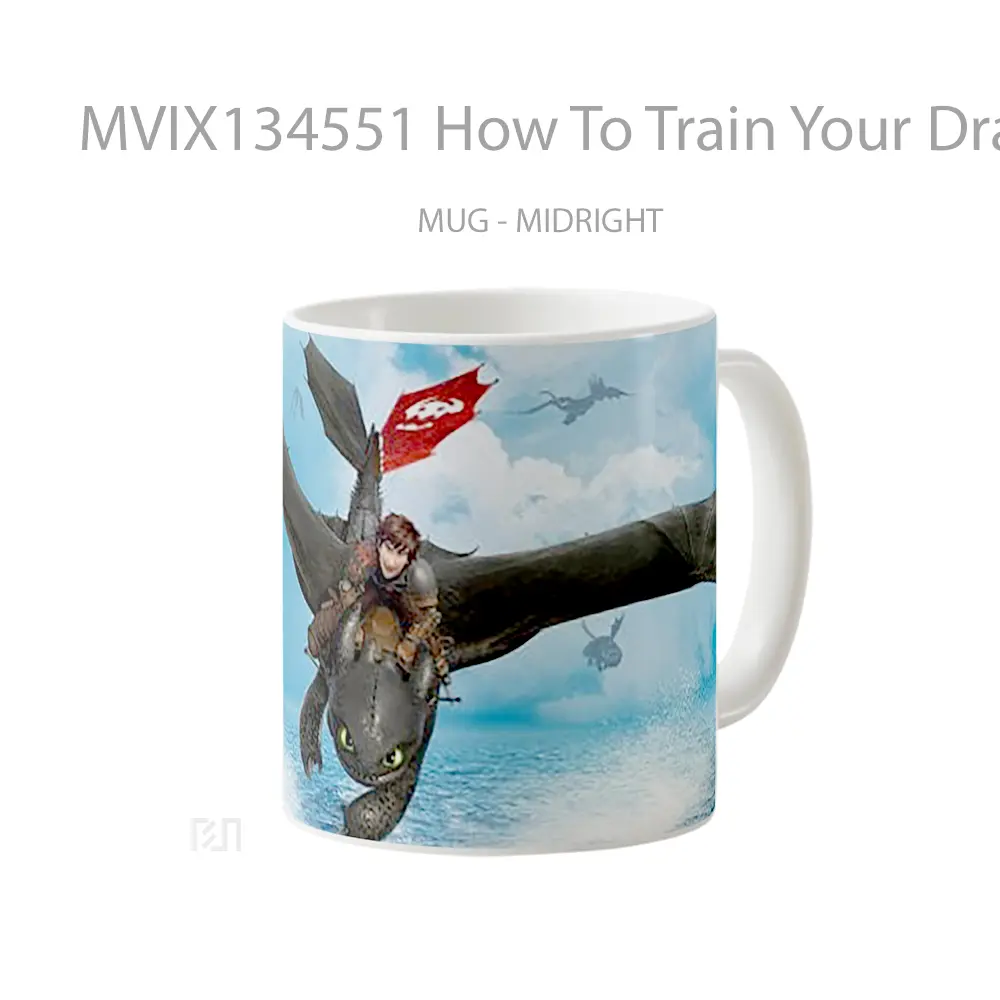 Mug How To Train Your Dragon 2 Gelas Fantasi - All-side / Desain