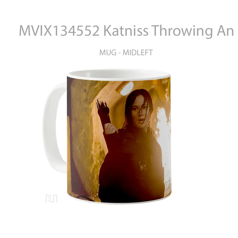 Mug Katniss Throwing An Arrow Gelas Keramik Unik - All-side / Desain