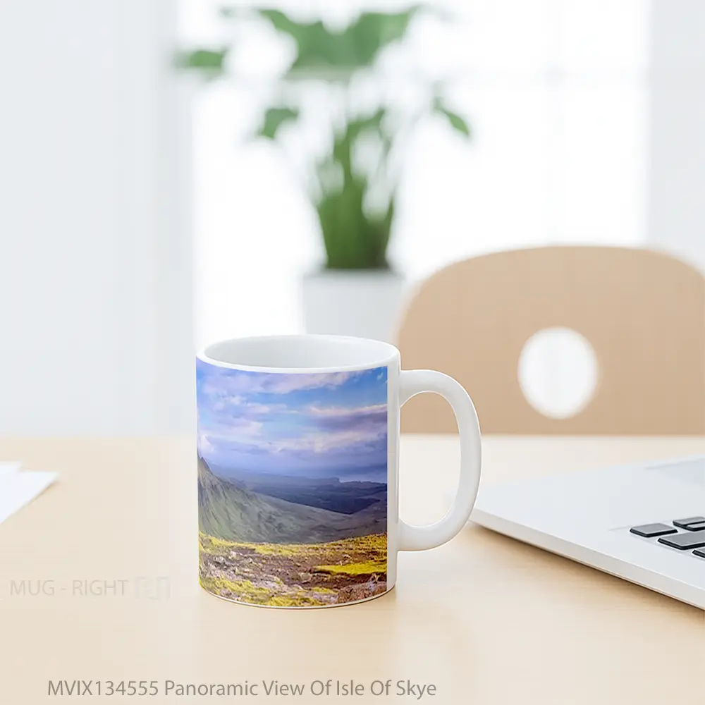 Mug Panoramic View Of Isle Of Skye Gelas Keramik Unik - All-side / Desain