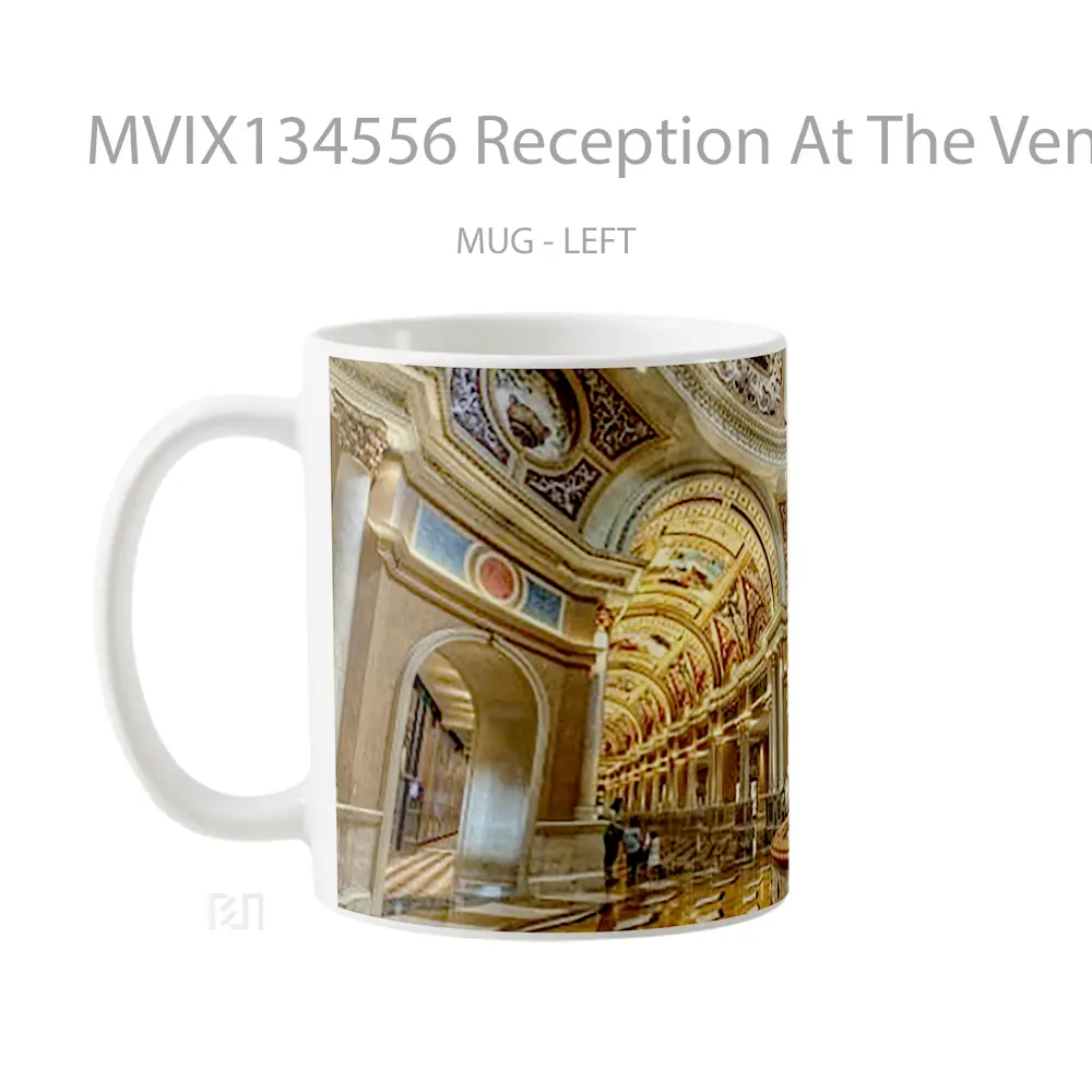 Mug Reception At The Venetian Hotel Gelas Keramik Unik - All-side / Desain