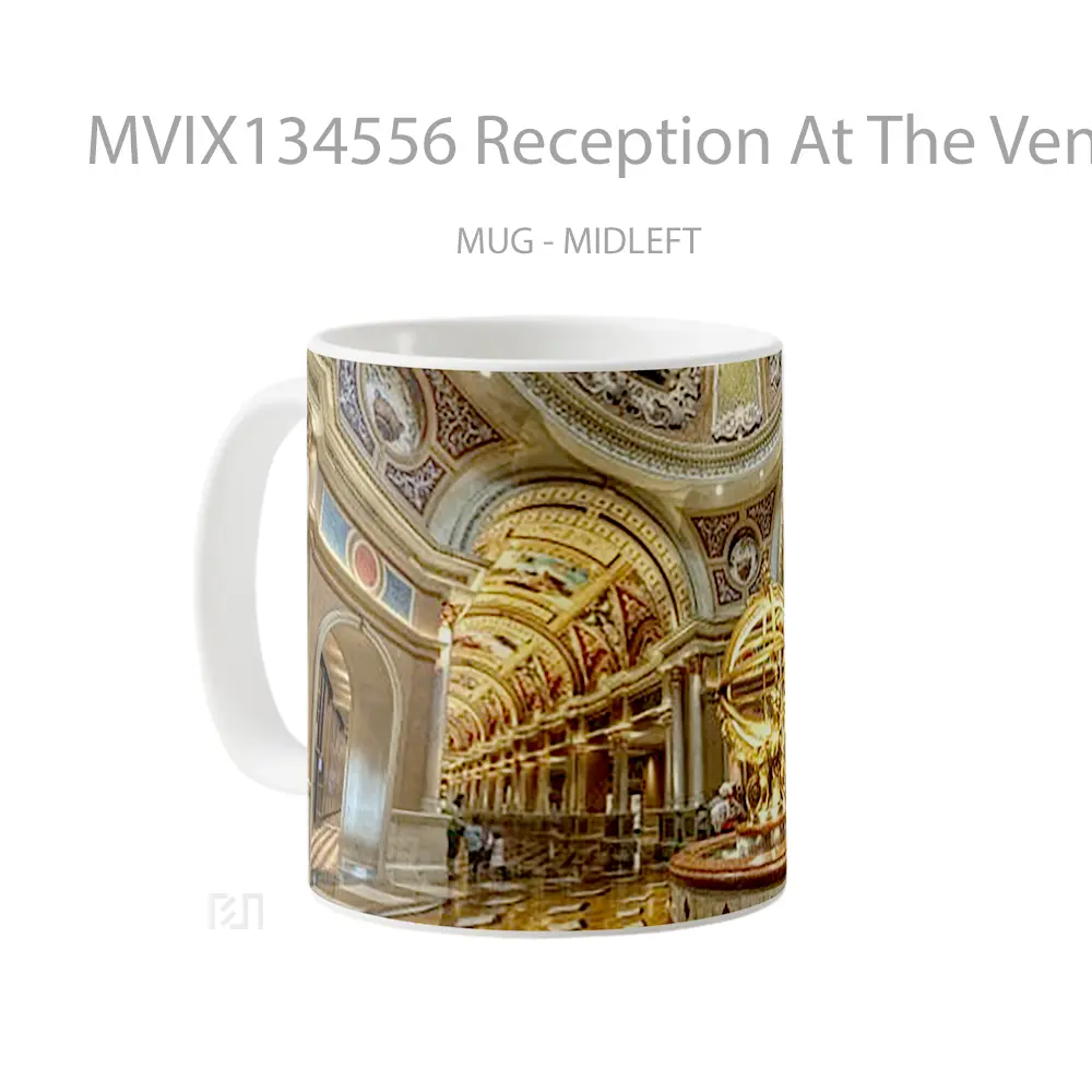 Mug Reception At The Venetian Hotel Gelas Keramik Unik - All-side / Desain