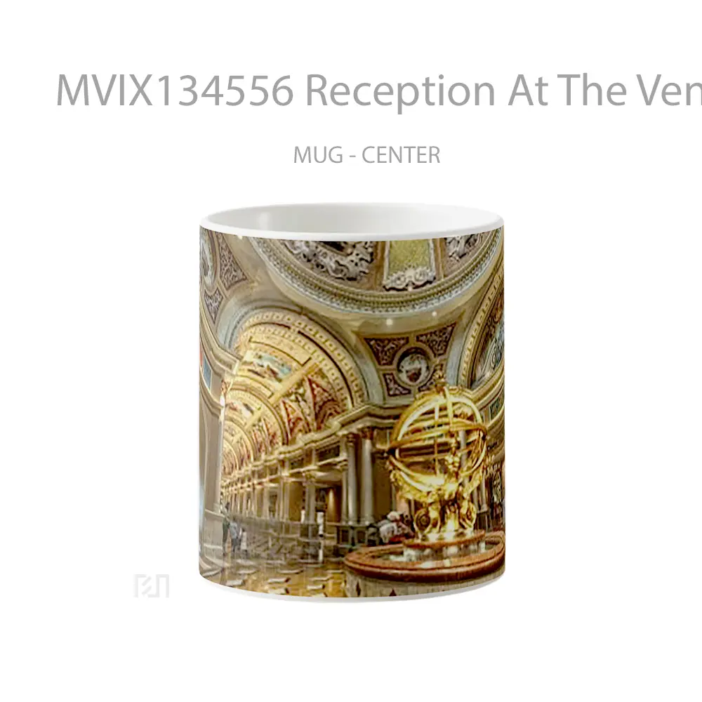 Mug Reception At The Venetian Hotel Gelas Keramik Unik