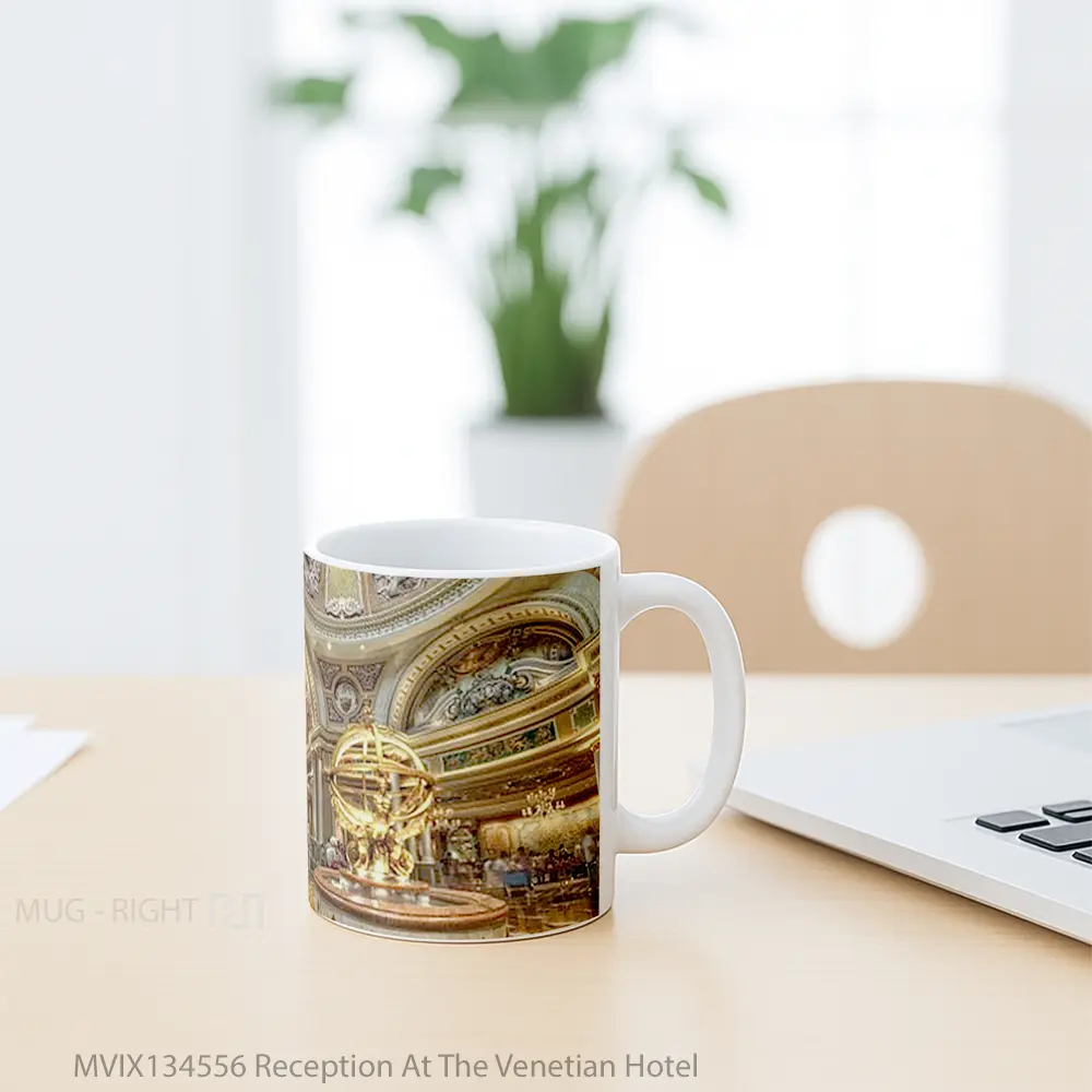 Mug Reception At The Venetian Hotel Gelas Keramik Unik - All-side / Desain