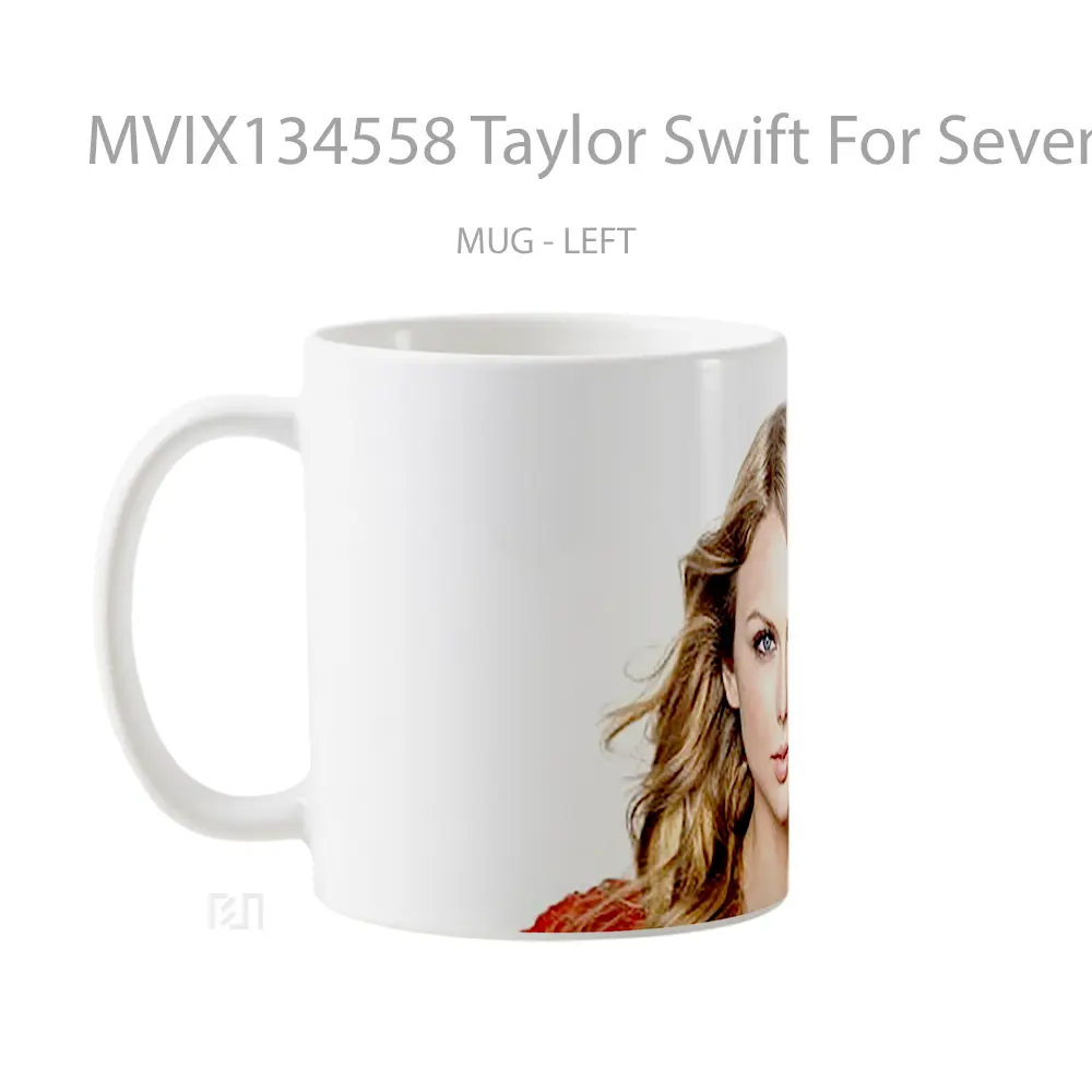 Mug Taylor Swift For Seventeen Gelas Selebriti - All-side / Desain