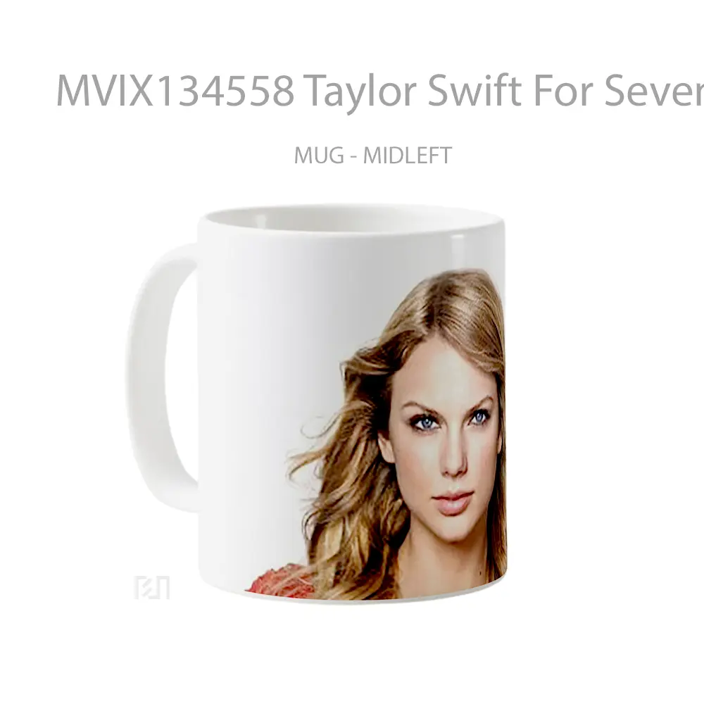 Mug Taylor Swift For Seventeen Gelas Selebriti - All-side / Desain