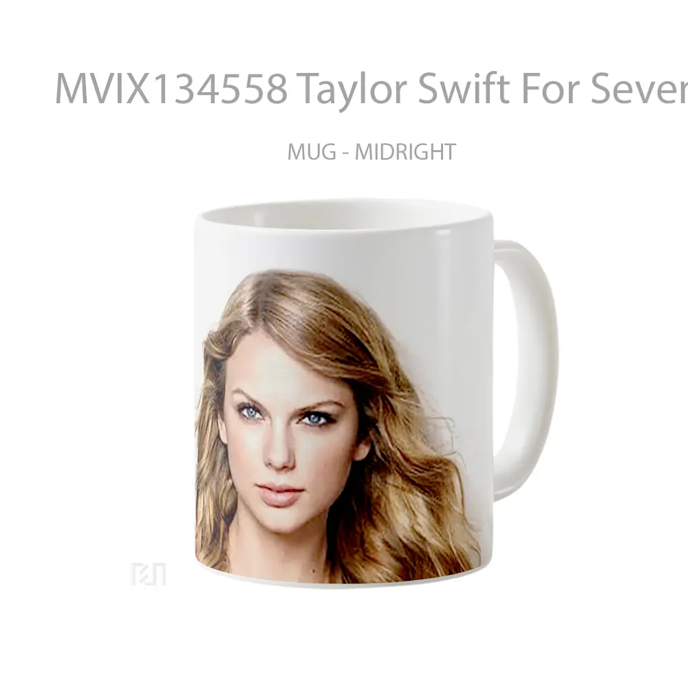 Mug Taylor Swift For Seventeen Gelas Selebriti - All-side / Desain
