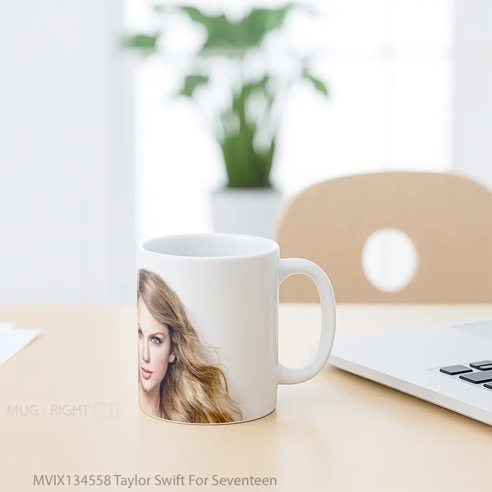 Mug Taylor Swift For Seventeen Gelas Selebriti - All-side / Desain