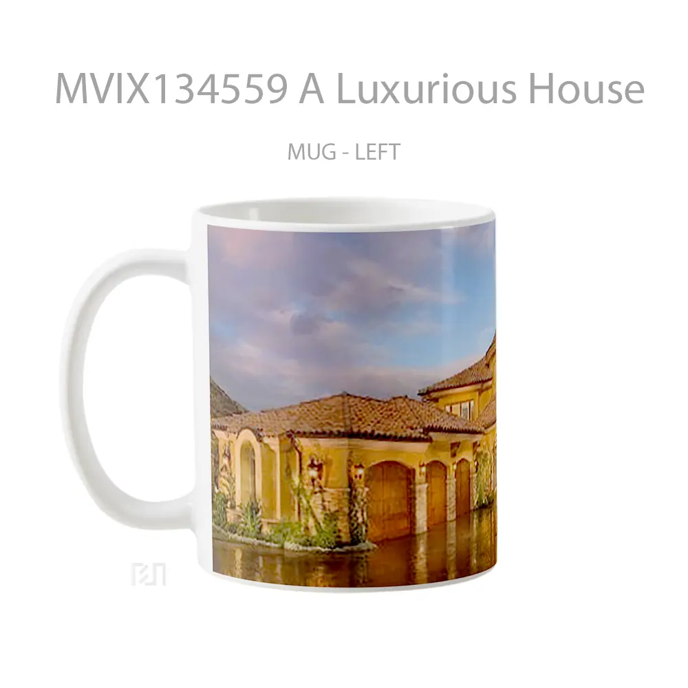 Mug A Luxurious House Gelas Keramik Unik - All-side / Desain