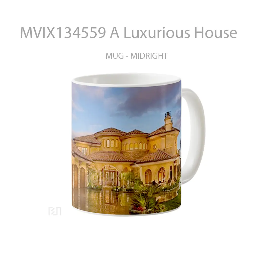 Mug A Luxurious House Gelas Keramik Unik - All-side / Desain