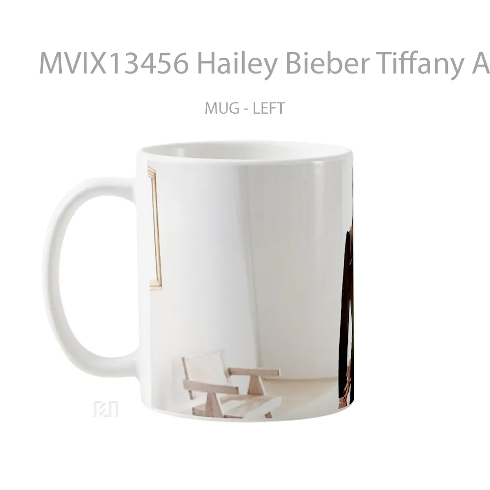 Mug Hailey Bieber Tiffany And Co Gelas Keramik Unik - All-side / Desain