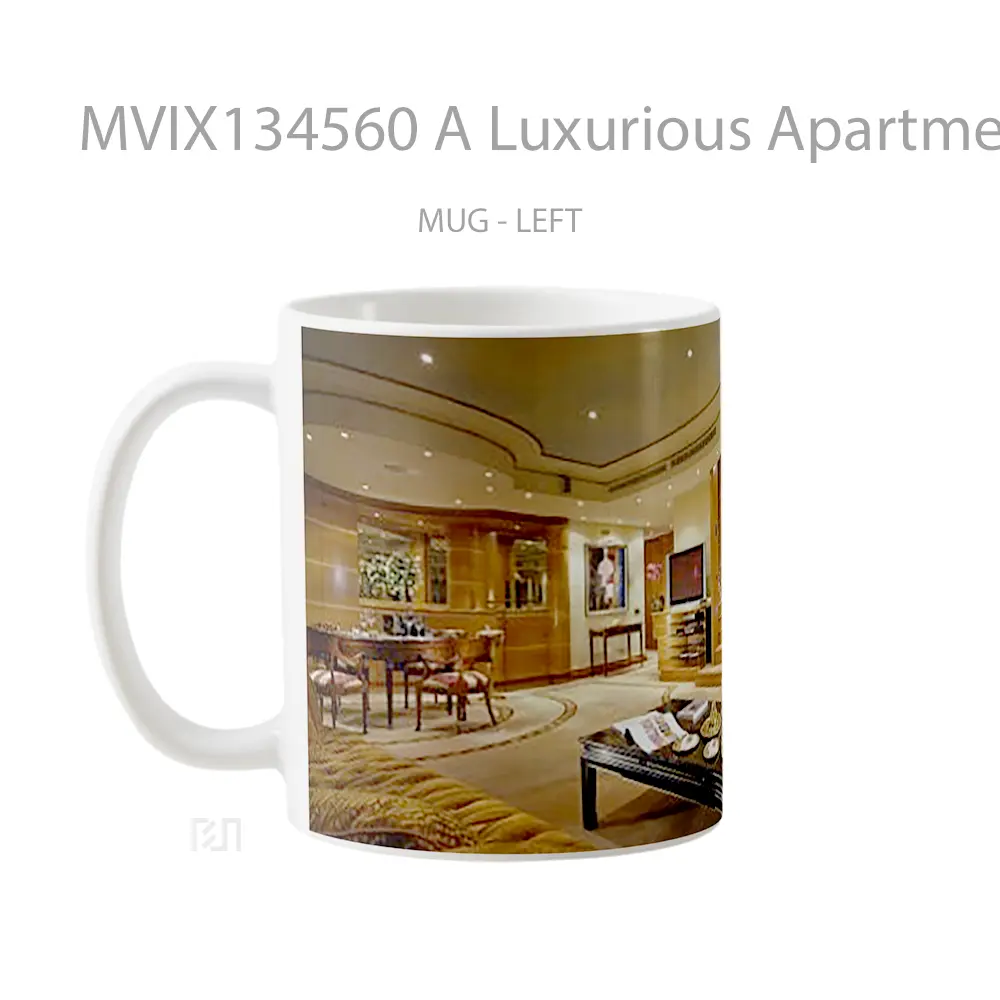 Mug A Luxurious Apartment Gelas Keramik Unik - All-side / Desain