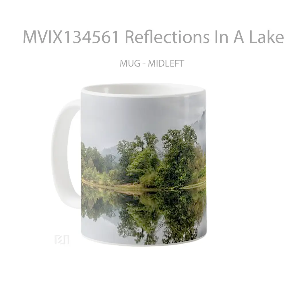 Mug Reflections In A Lake Gelas Pemandangan Alam - All-side / Desain